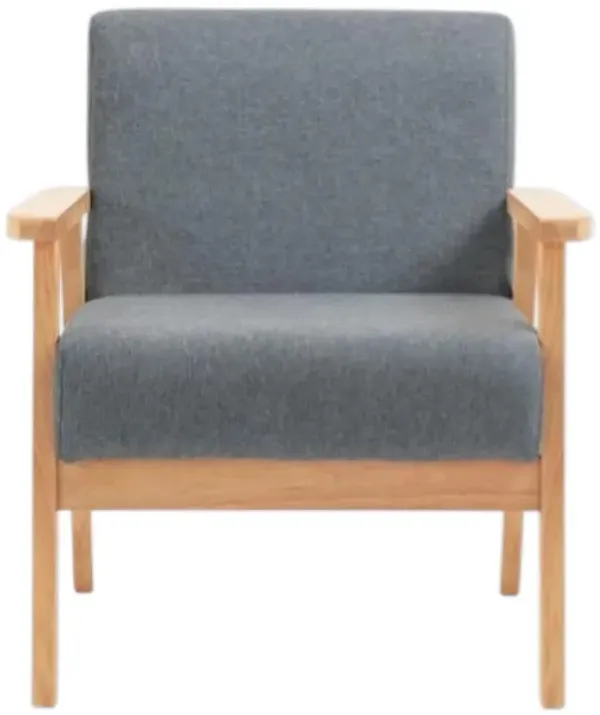 Bahamas Gray Linen Fabric Chair