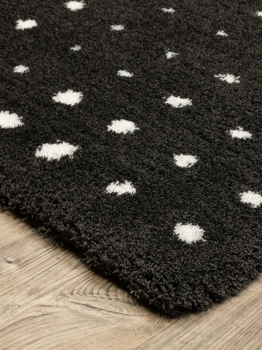 Galileo 3'10" x 5'5" Black Rug