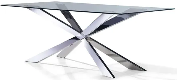 72'' DINING TABLE WITH CHROME BASE