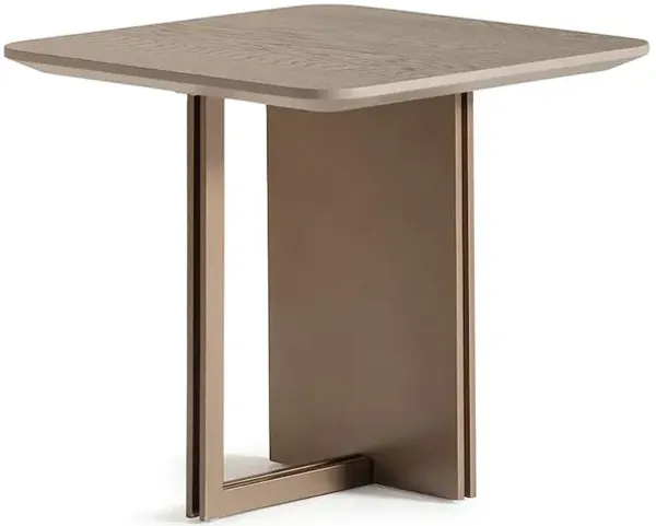 Michael Amini Canberra End Table - Light Ash