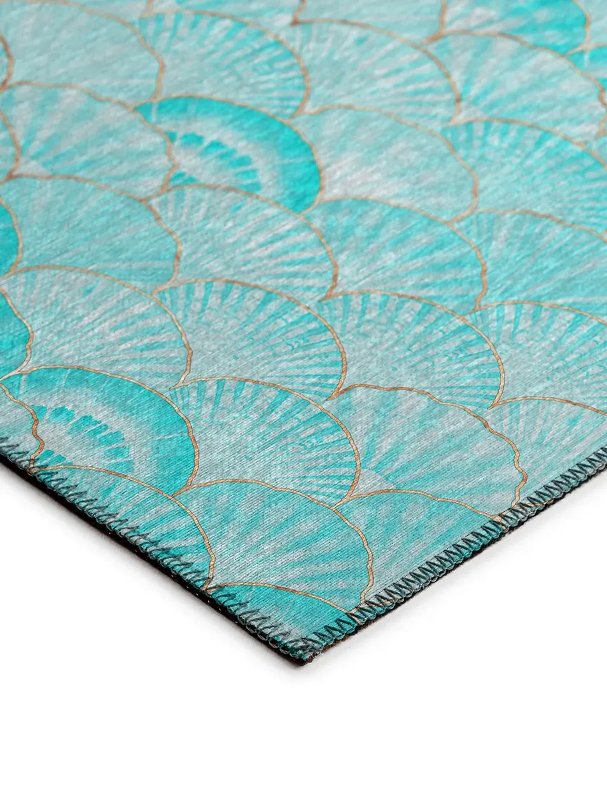 Seabreeze SZ2 Teal 3' x 5' Rug