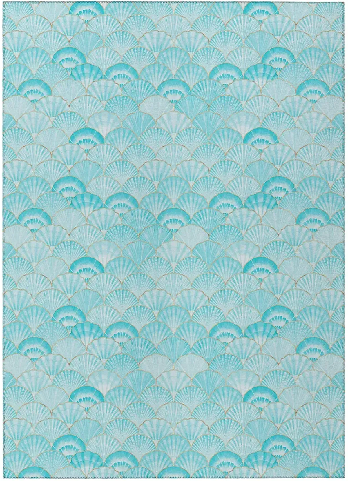 Seabreeze SZ2 Teal 3' x 5' Rug