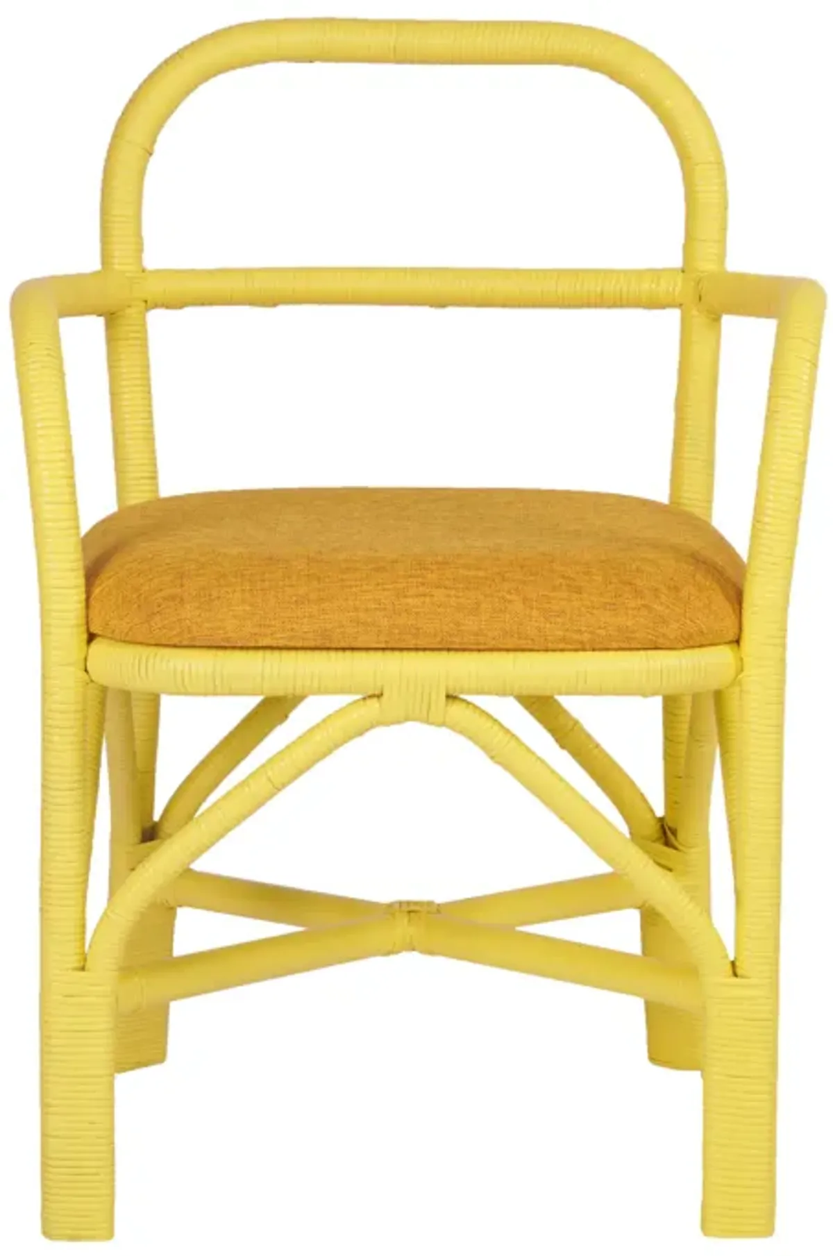 Ginny Green Rattan Dining Chair