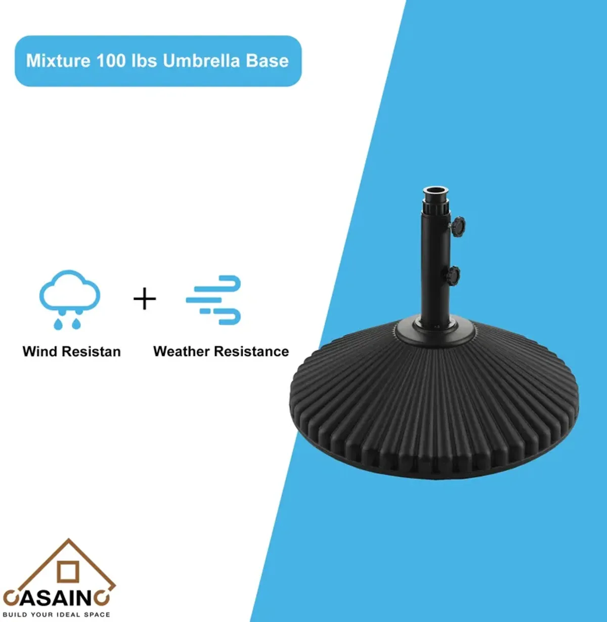 9lbs Umbrella Base Stand with 2 Handle�Knob