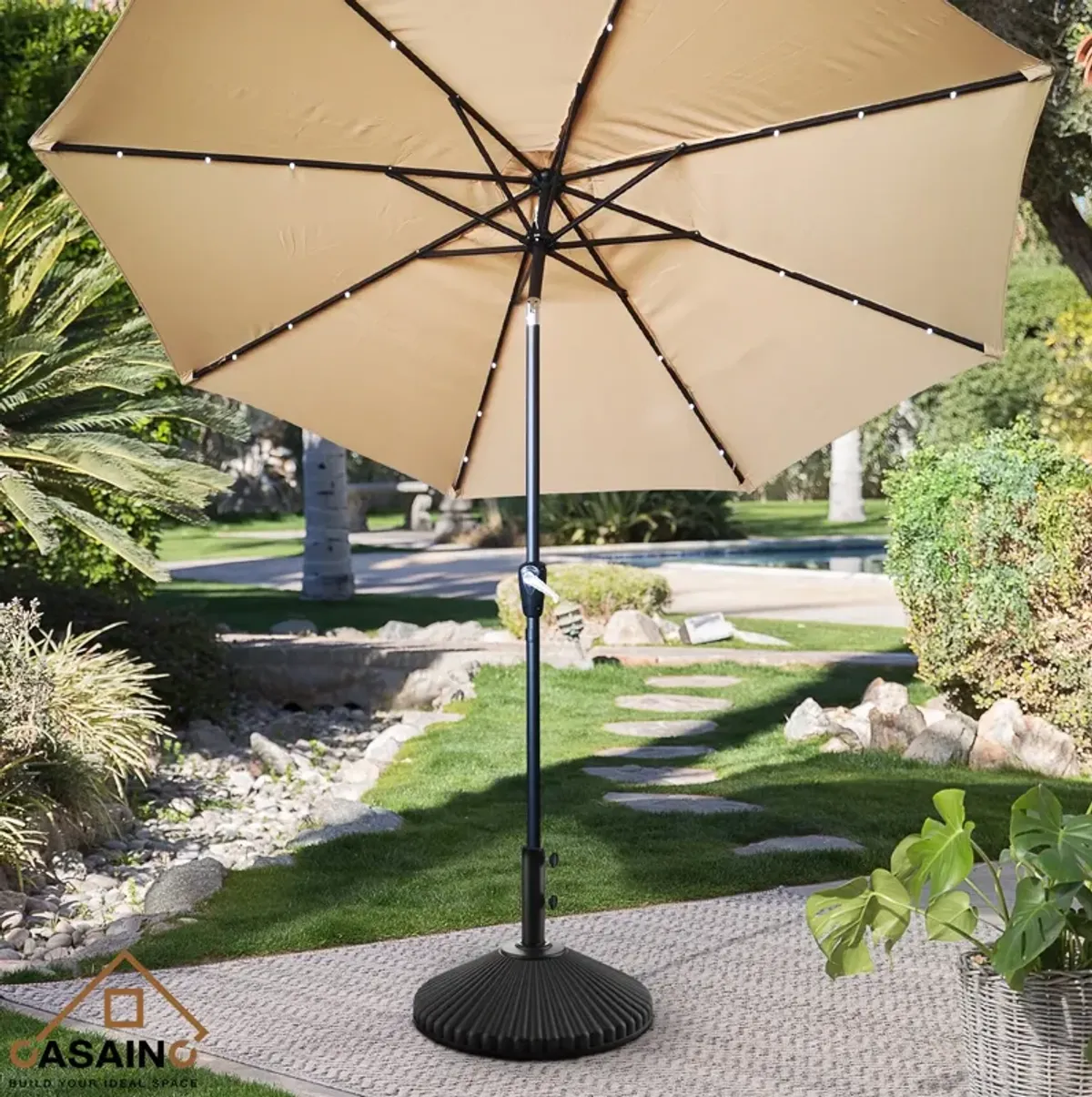 9lbs Umbrella Base Stand with 2 Handle�Knob