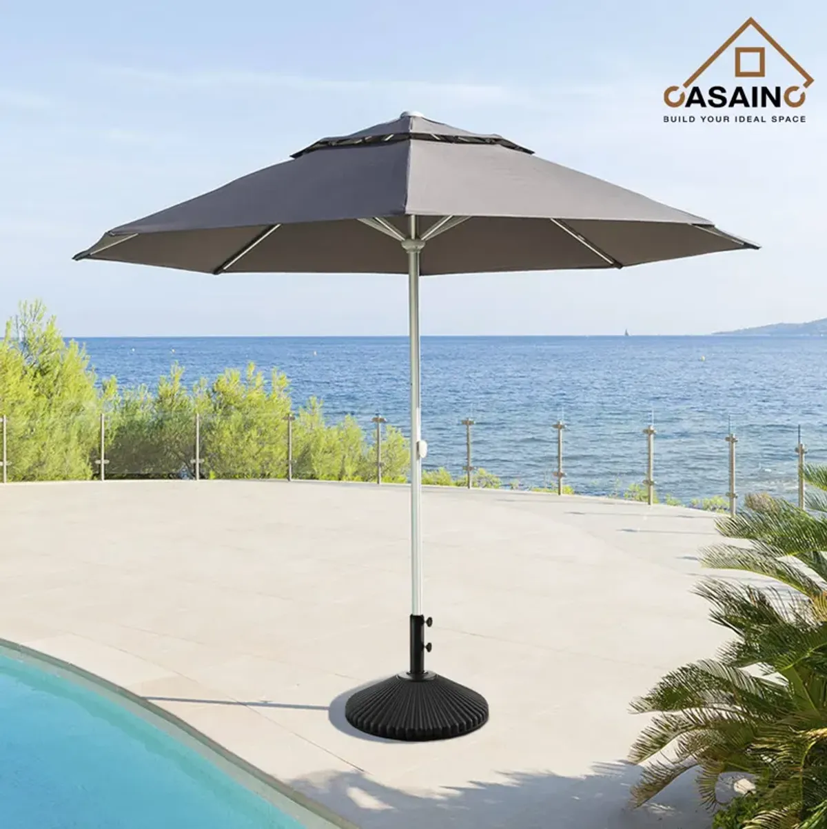 9lbs Umbrella Base Stand with 2 Handle�Knob