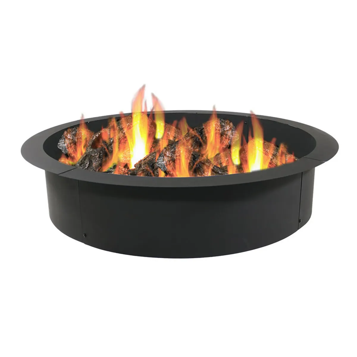 Sunnydaze Heavy-Duty Steel Above/In-Ground Fire Pit Ring Insert