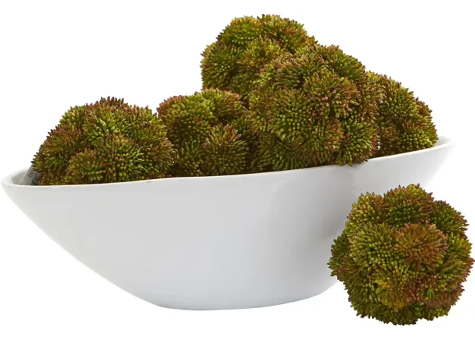 HomPlanti 4" Sedum Artificial Succulent Artificial Spheres (Set of 6)