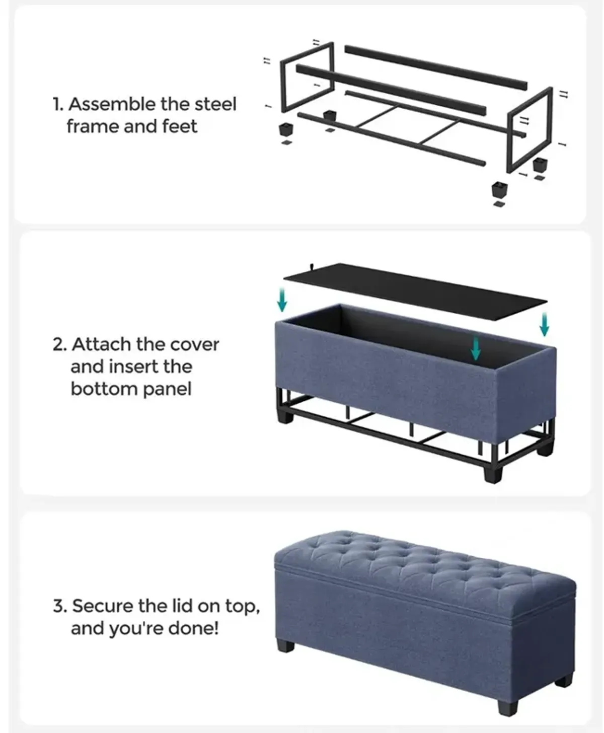 Storage Ottoman Bench for Organized Seating and Stylish Storage