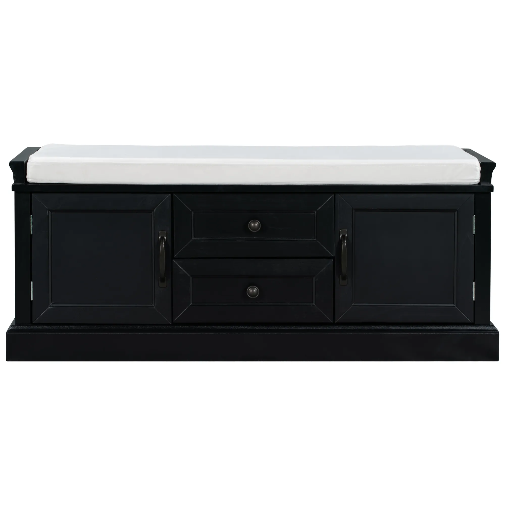 Merax Storage Cabinet  Shoe Bench with Cushion