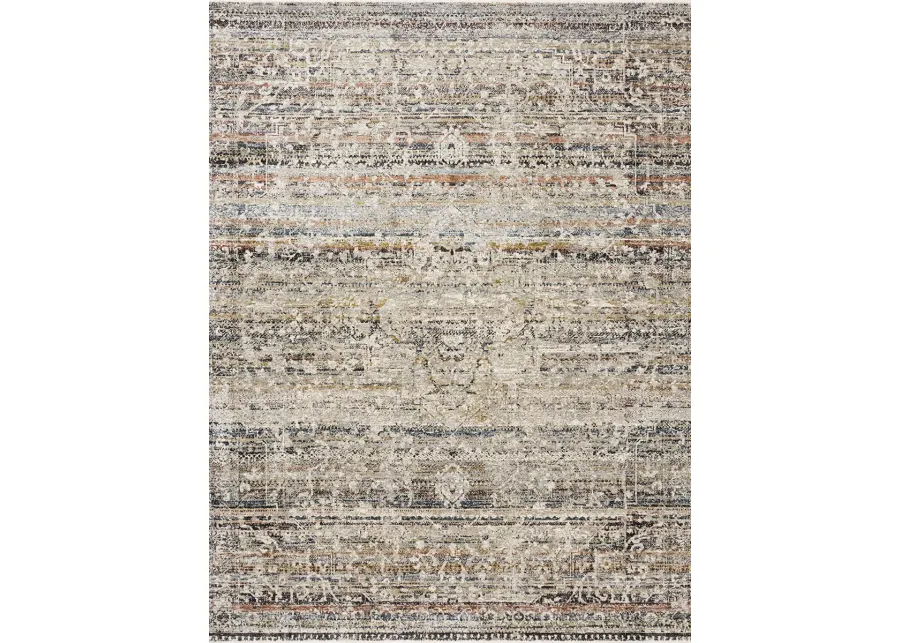 Theia THE03 Taupe/Multi 5' x 8' Rug