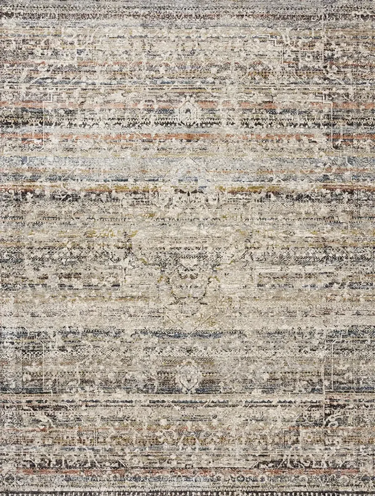 Theia THE03 Taupe/Multi 5' x 8' Rug