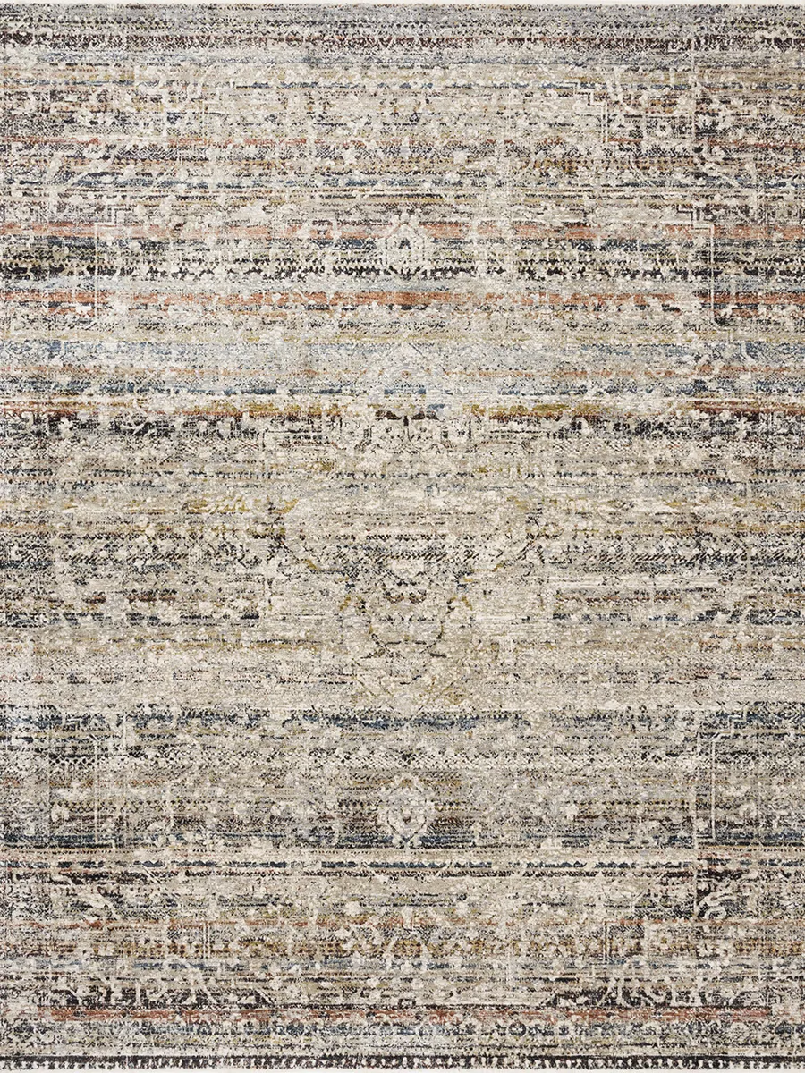 Theia THE03 Taupe/Multi 5' x 8' Rug