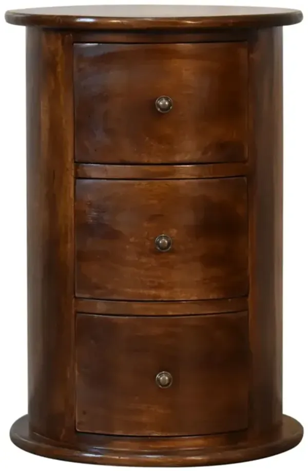 3 Drawer Chestnut Drum
