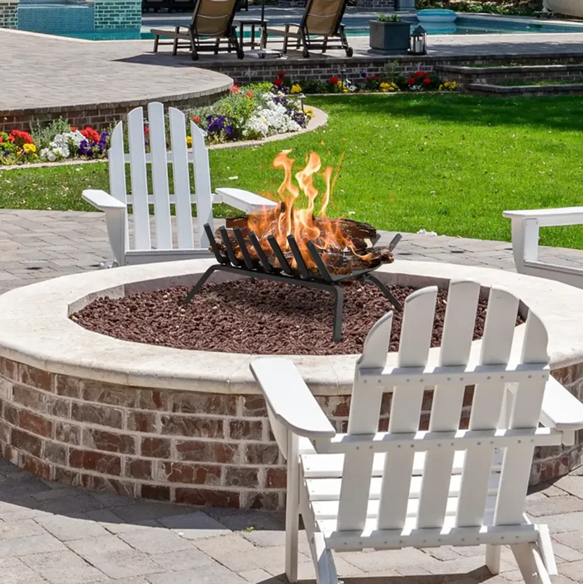 Fireplace Grate for Outdoor Fire Pit