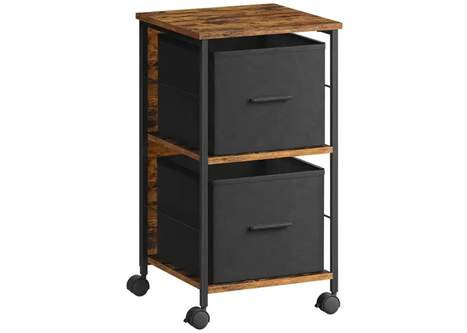 2-Drawer File Cabinet for Compact Office Storage and Organization