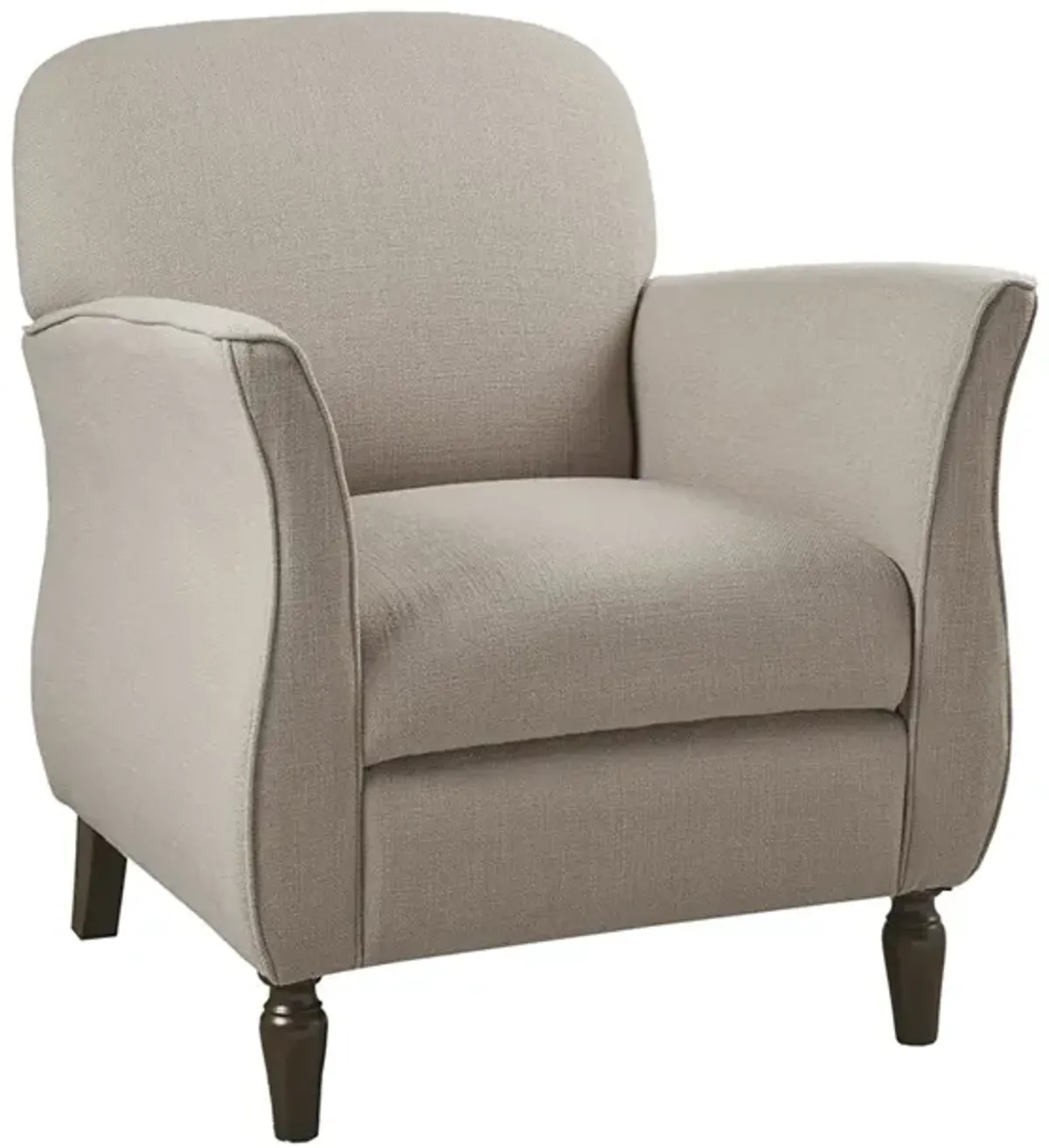 Gracie Mills Herbert Upholstered Flared Arm Accent Chair