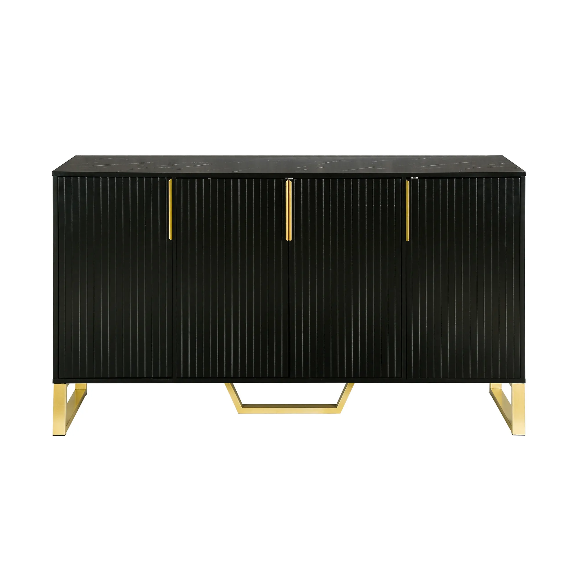 Merax Modern Metal Handles Sideboard Kitchen Cabinet