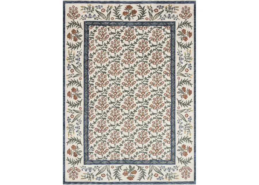 Kismet KIS02 Cream 3'7" x 5'2" Rug by Rifle Paper Co.