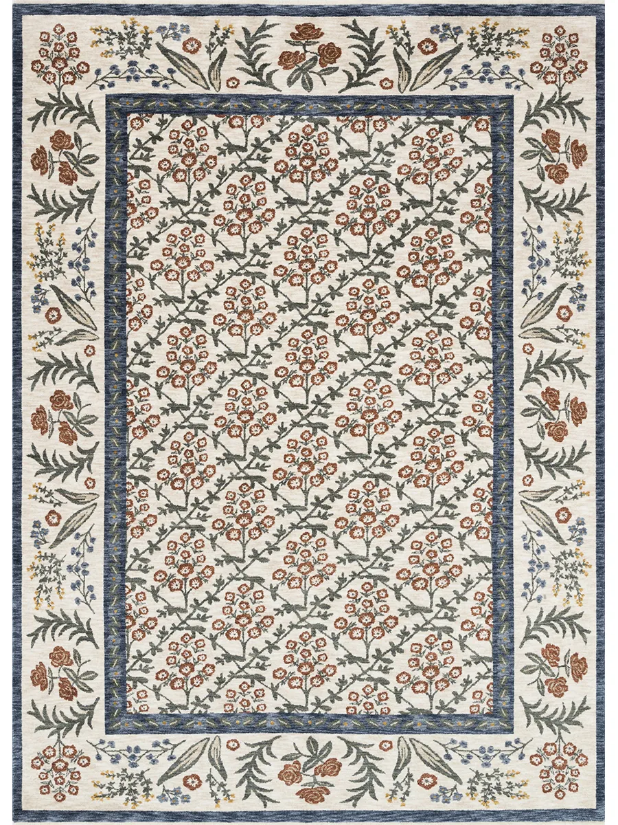 Kismet KIS02 Cream 3'7" x 5'2" Rug by Rifle Paper Co.