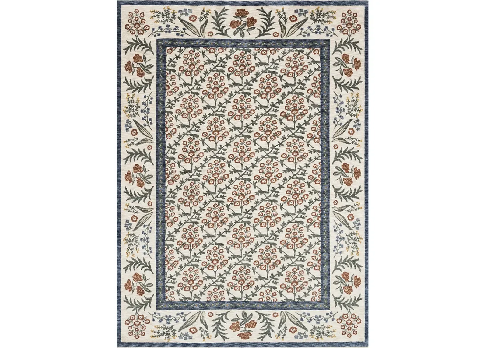 Kismet KIS02 Cream 3'7" x 5'2" Rug by Rifle Paper Co.