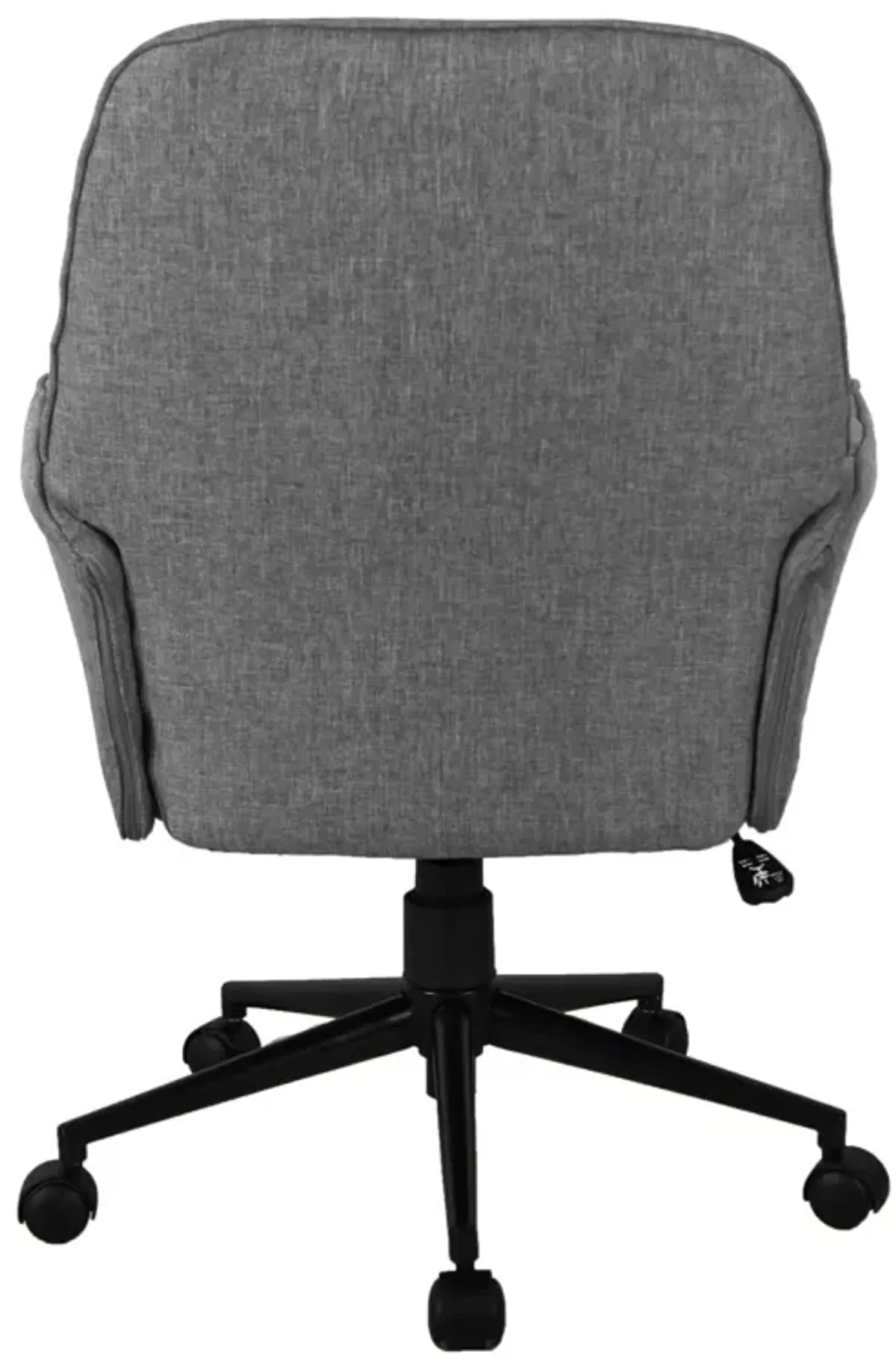 Modern Upholstered Tufted Office Chair With Arms, Grey