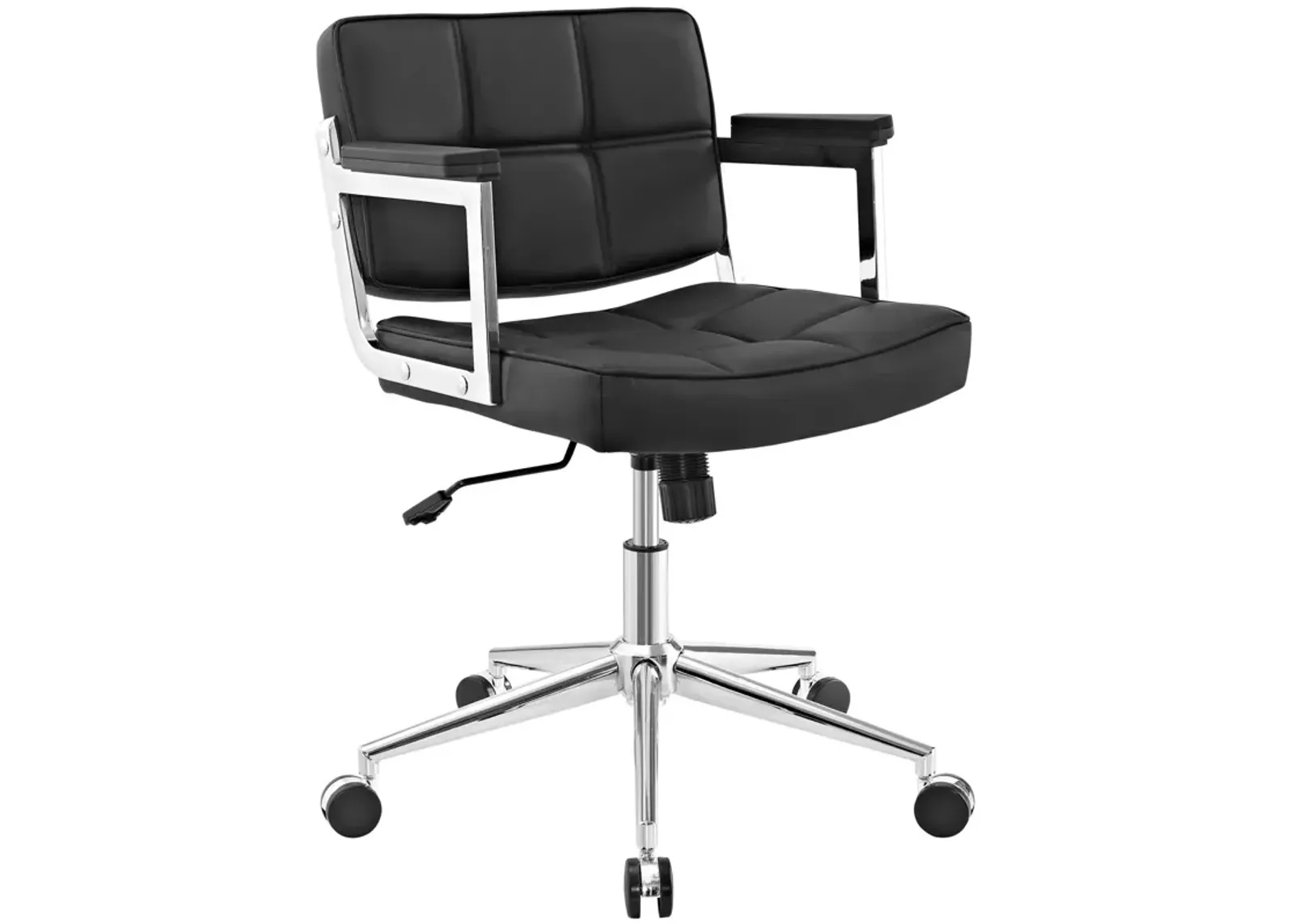 Modway Furniture - Portray Mid Back Upholstered Vinyl Office Chair