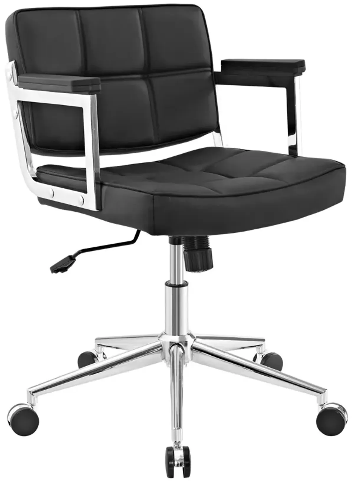 Modway Furniture - Portray Mid Back Upholstered Vinyl Office Chair