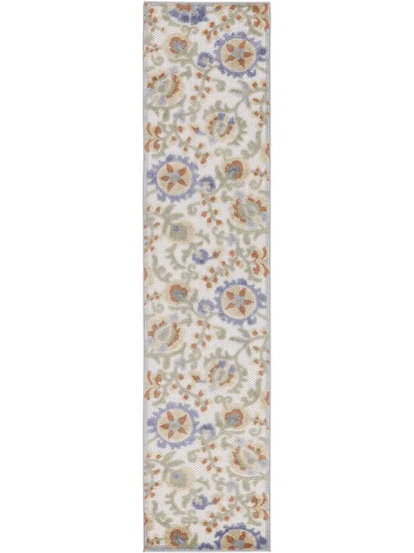 Aloha ALH17 Ivory/Blue 2'3" x 8' Rug