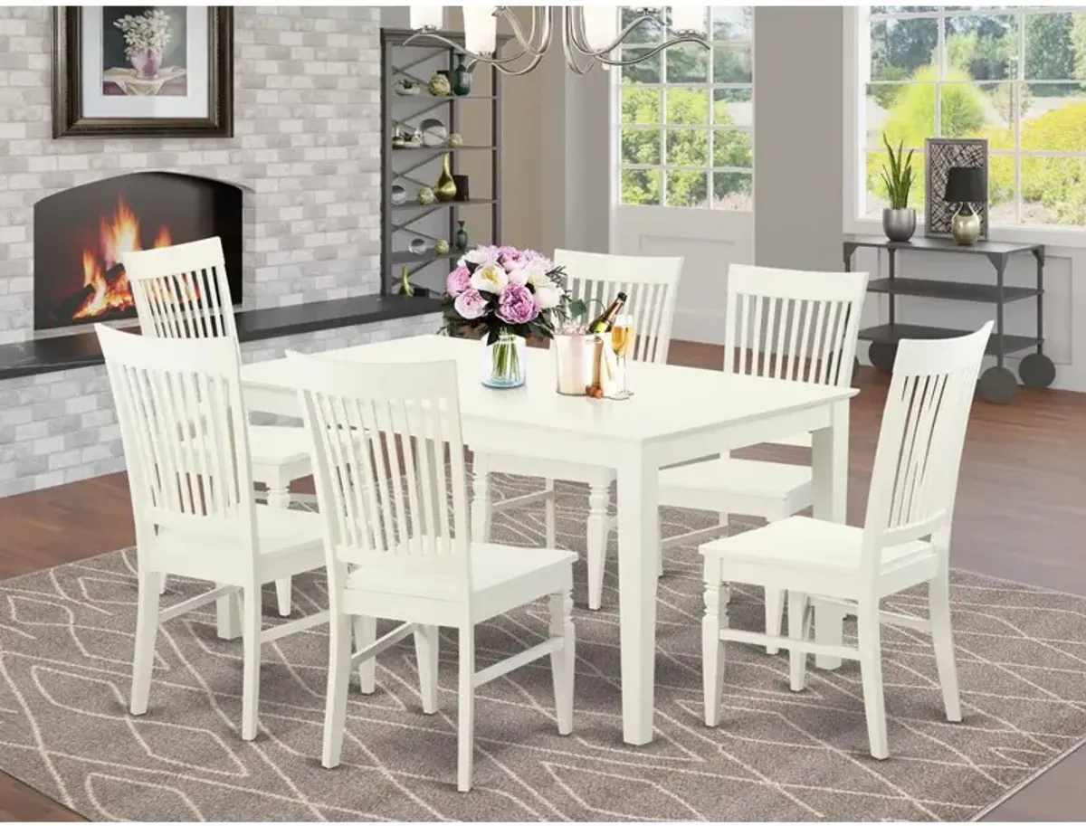 Dining Room Set Linen White