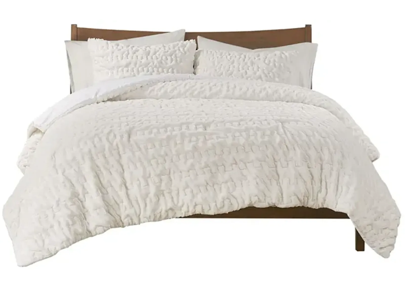 Gracie Mills Hanna Faux Fur Down Alternative Comforter Set