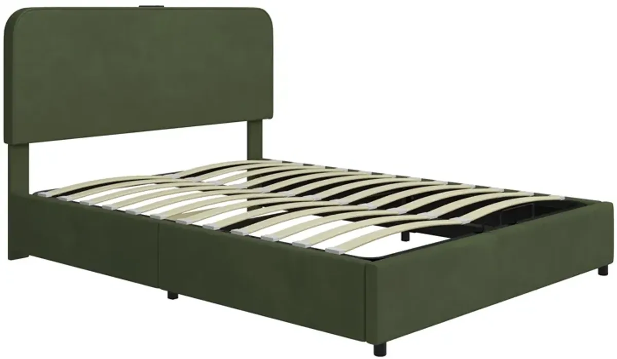 Merax Hydraulic Storage Bed Platform Bed