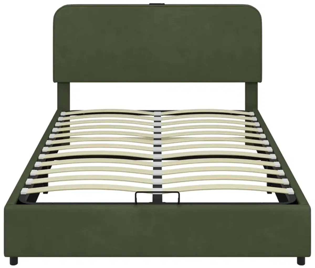 Merax Hydraulic Storage Bed Platform Bed