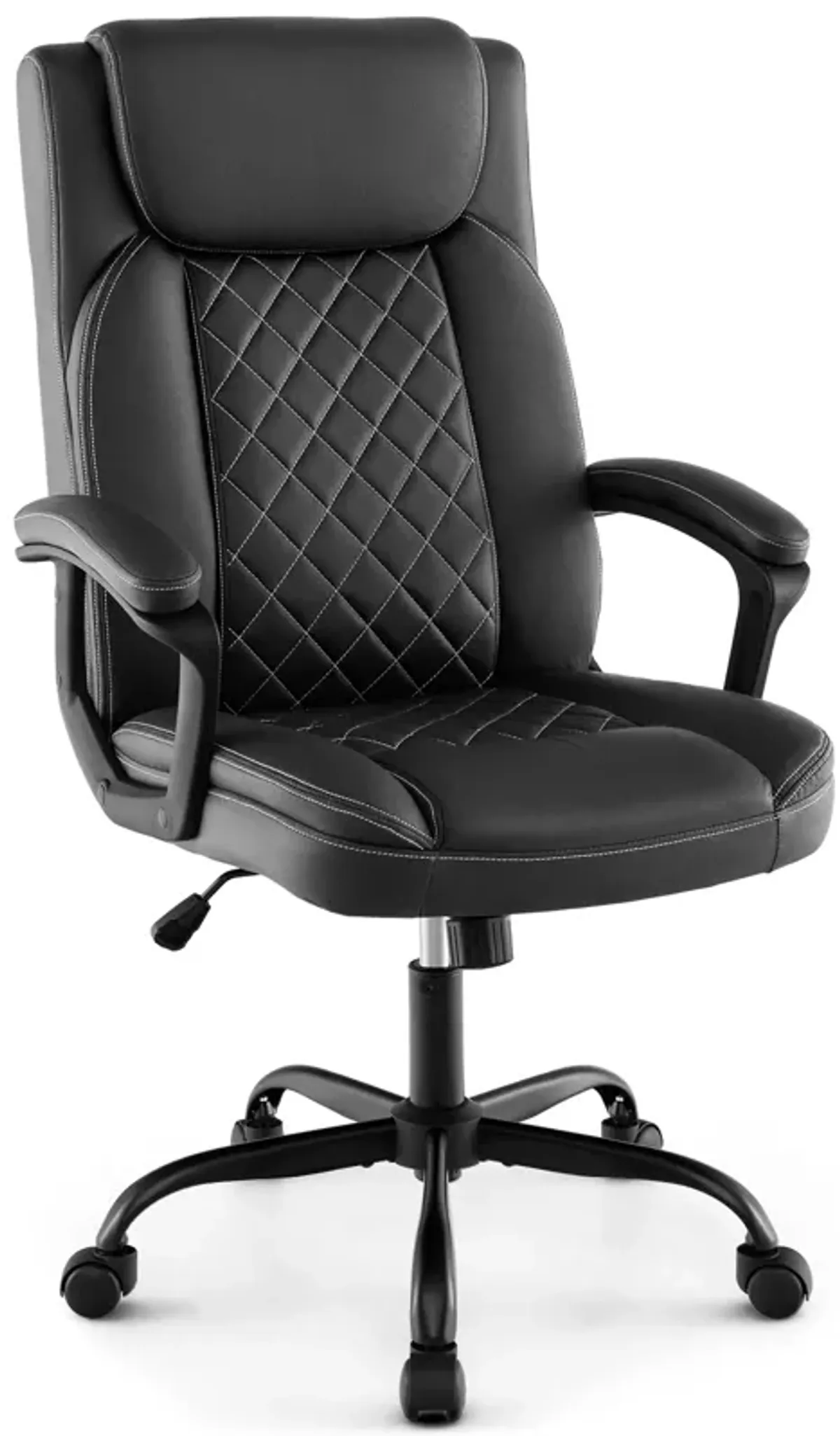 High Back Ergonomic Executive Chair with Thick Headrest Cushion-Black