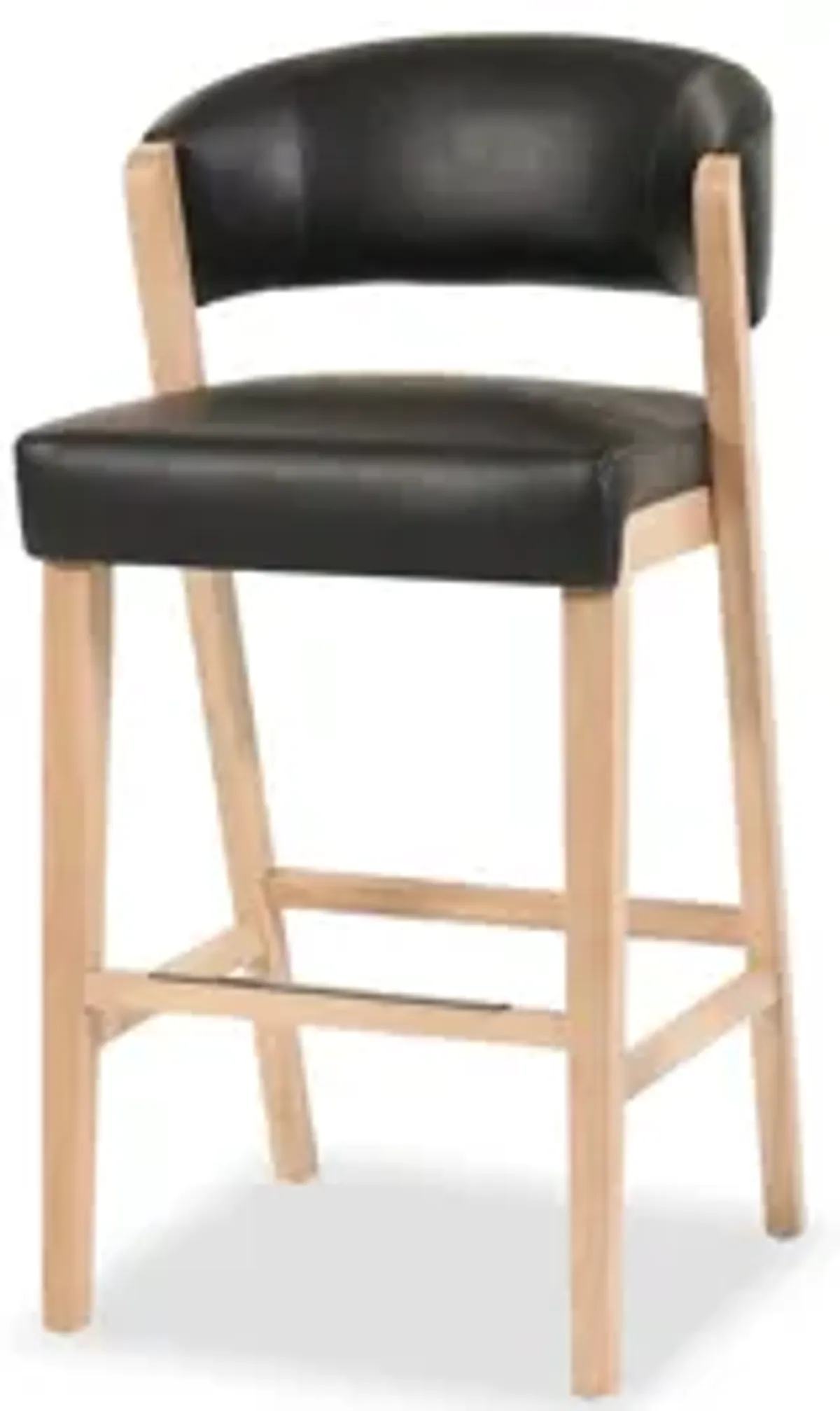 Wax Black Counter Stool