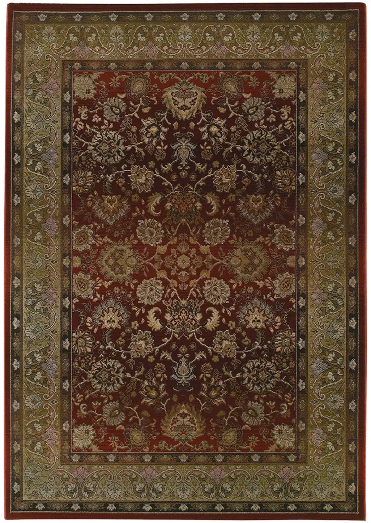 Generations 5'3" x 7'6" Red Rug