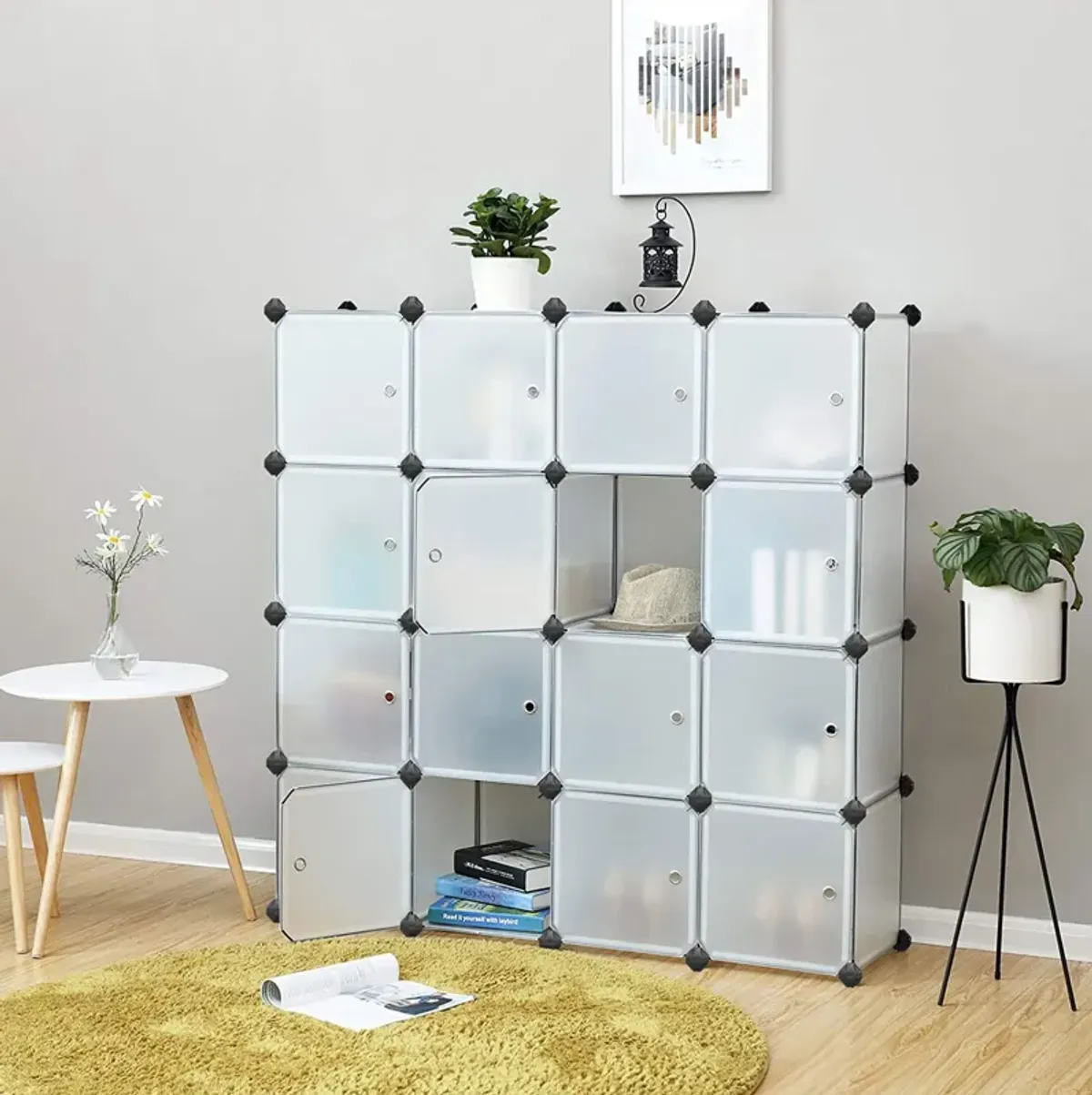 16-Cube Storage Organizer for Versatile Home Organization