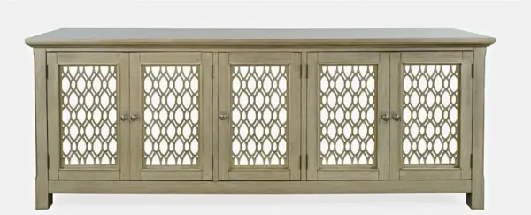 Jofran Isabella 86 Luxury Mirrored Sideboard Storage Cabinet