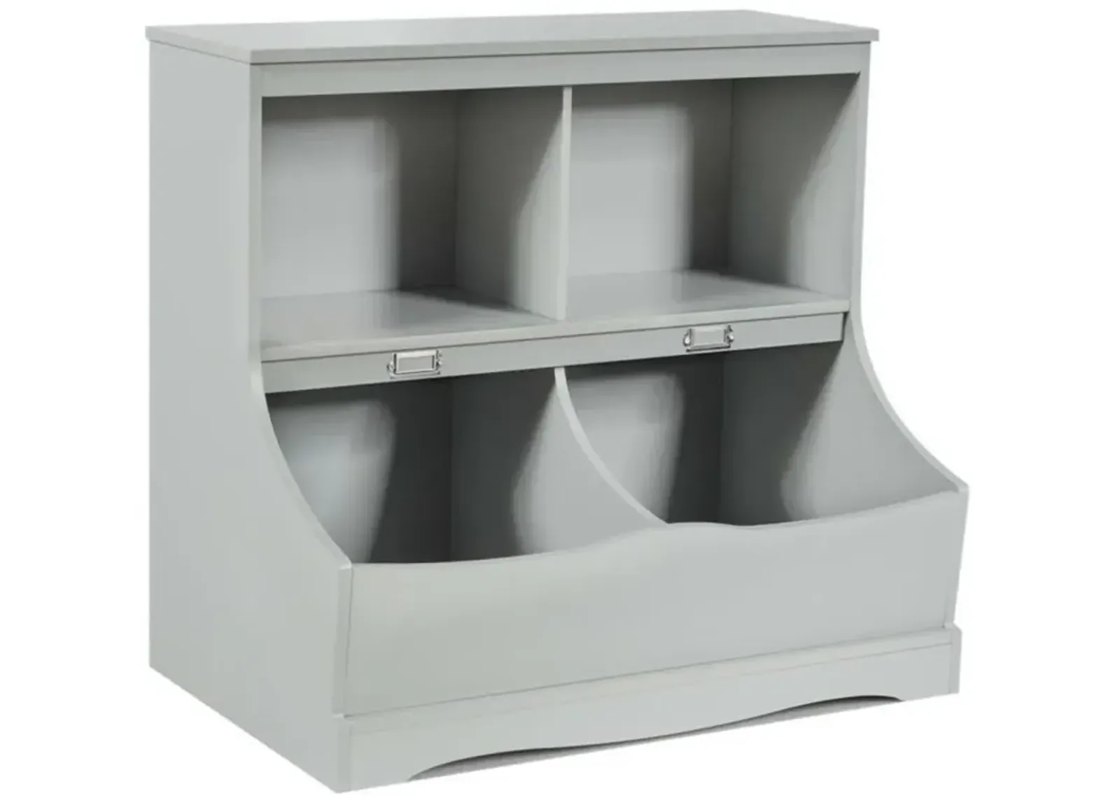 Hivvago Kids Floor Cabinet Multi-Functional Bookcase