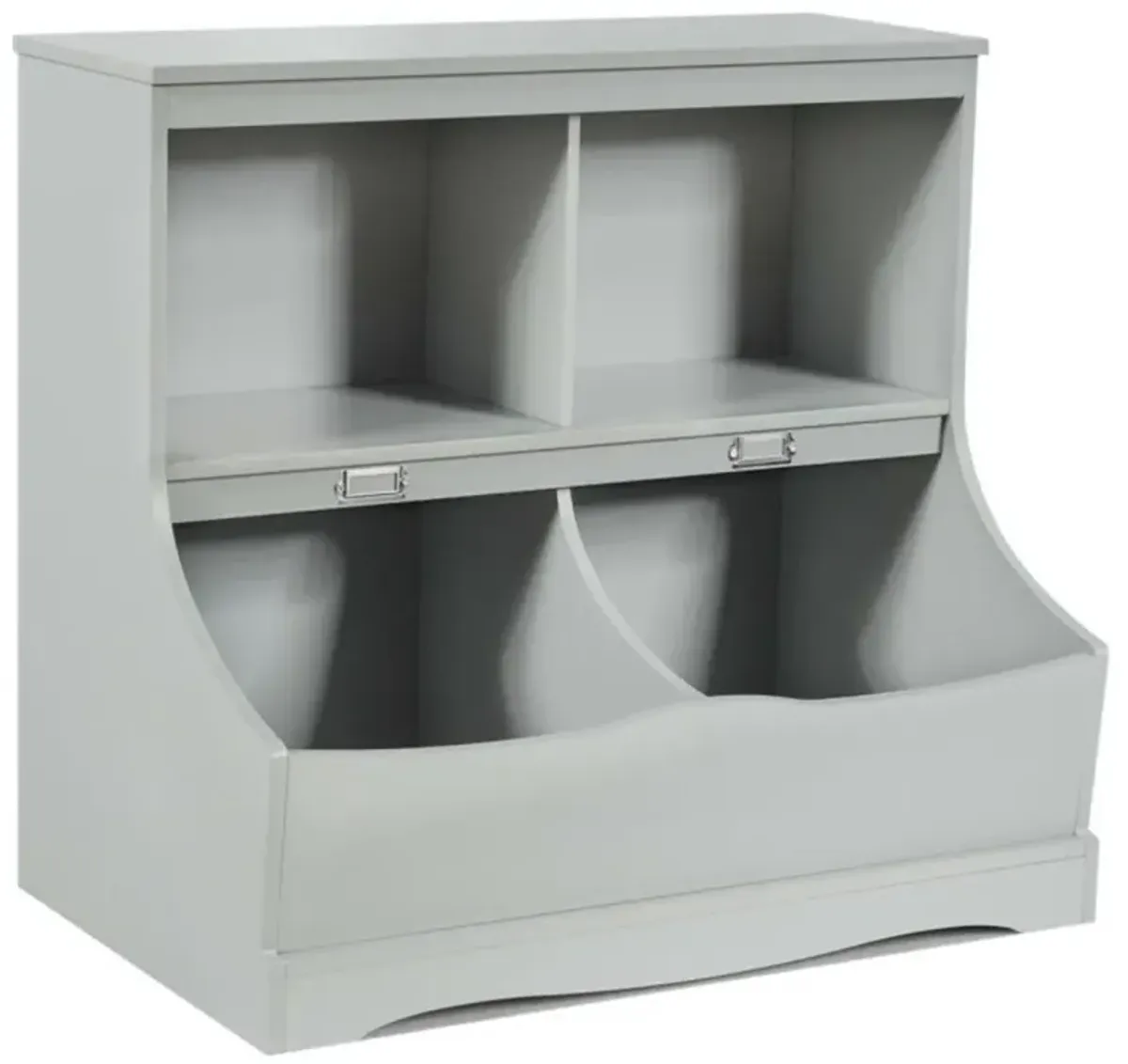 Hivvago Kids Floor Cabinet Multi-Functional Bookcase