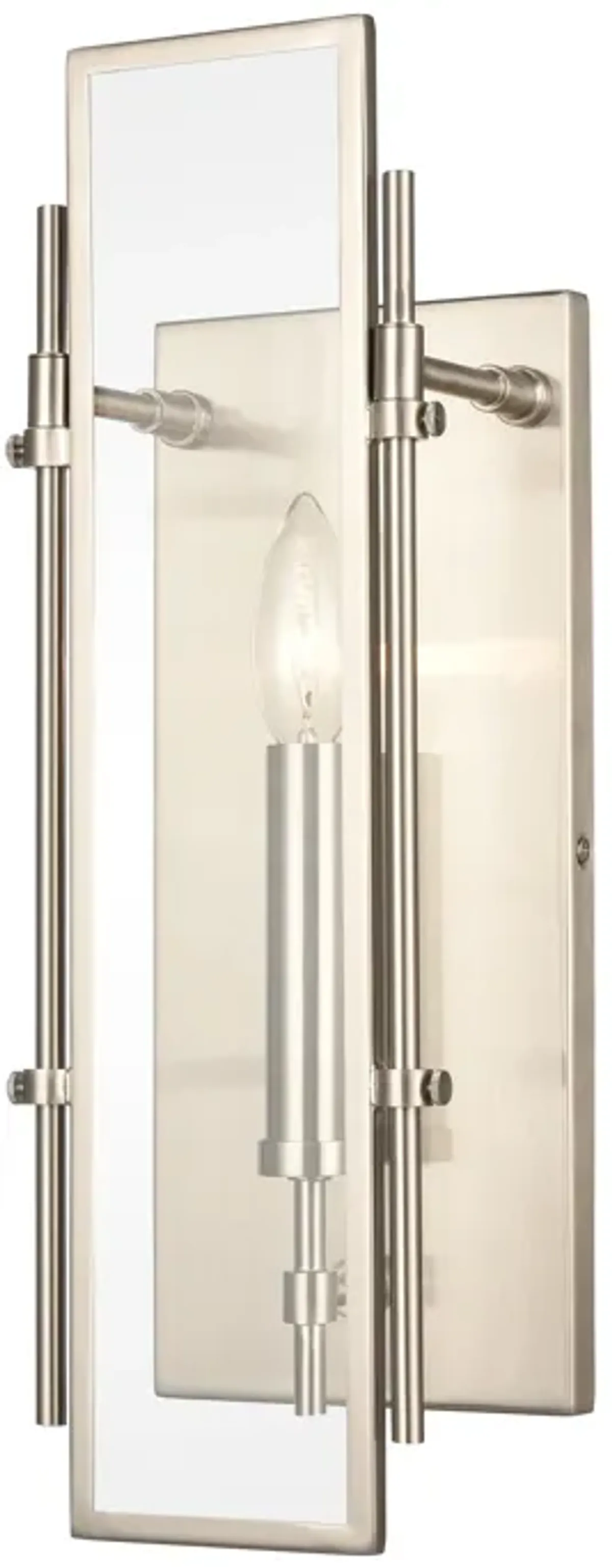 Mechanist 17'' Silver High 1-Light Sconce