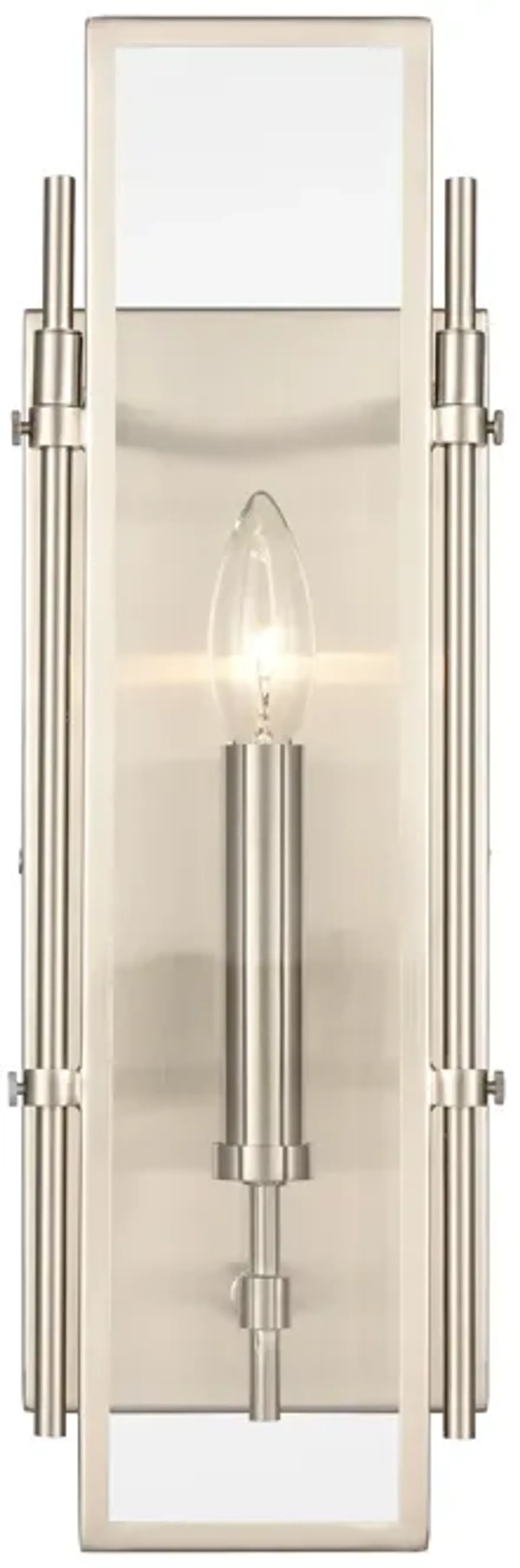 Mechanist 17'' Silver High 1-Light Sconce