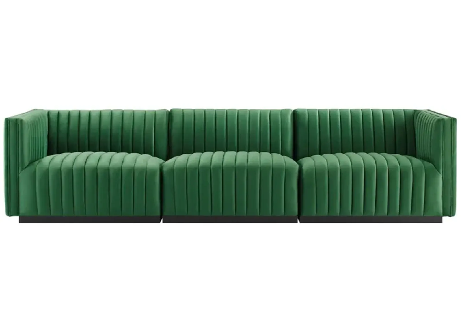 Conjure Channel Tufted Performance Velvet Sofa