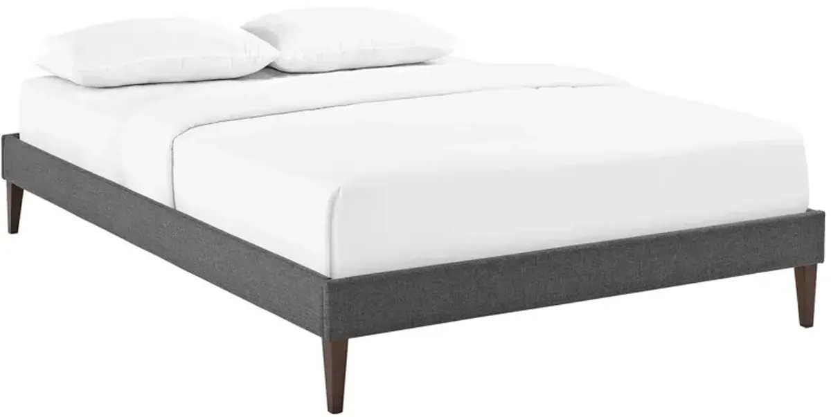 Modway - Tessie Full Fabric Bed Frame with Squared Tapered Legs