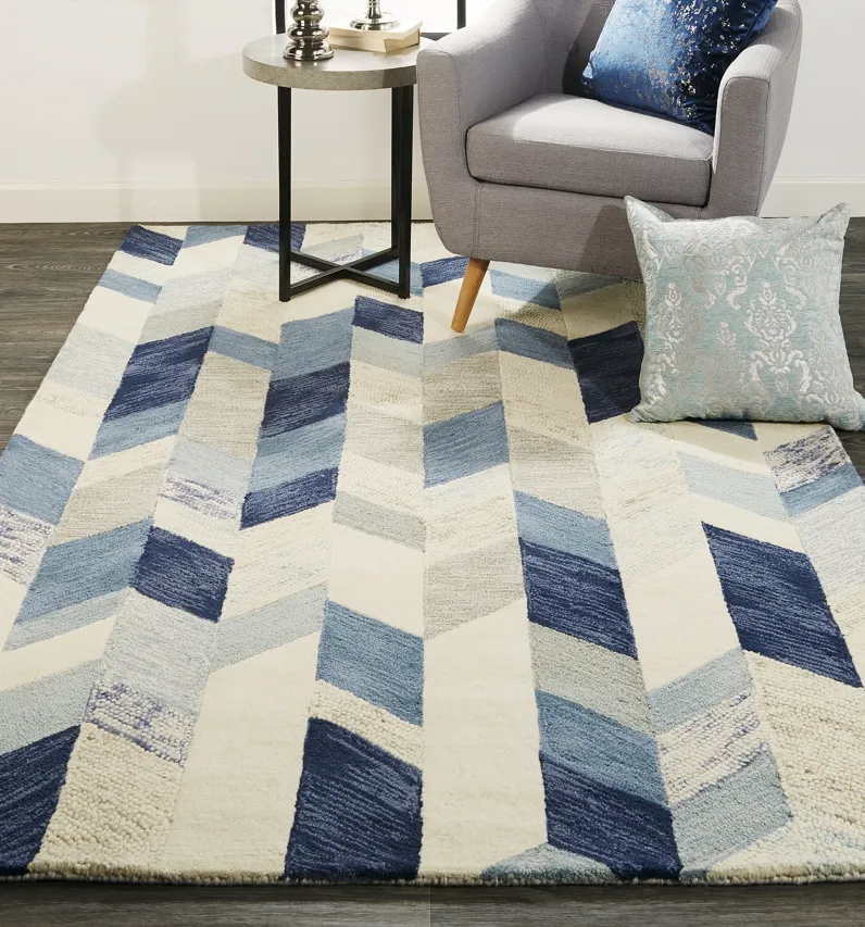 Arazad 8446F Blue/Ivory/Gray 2' x 3' Rug