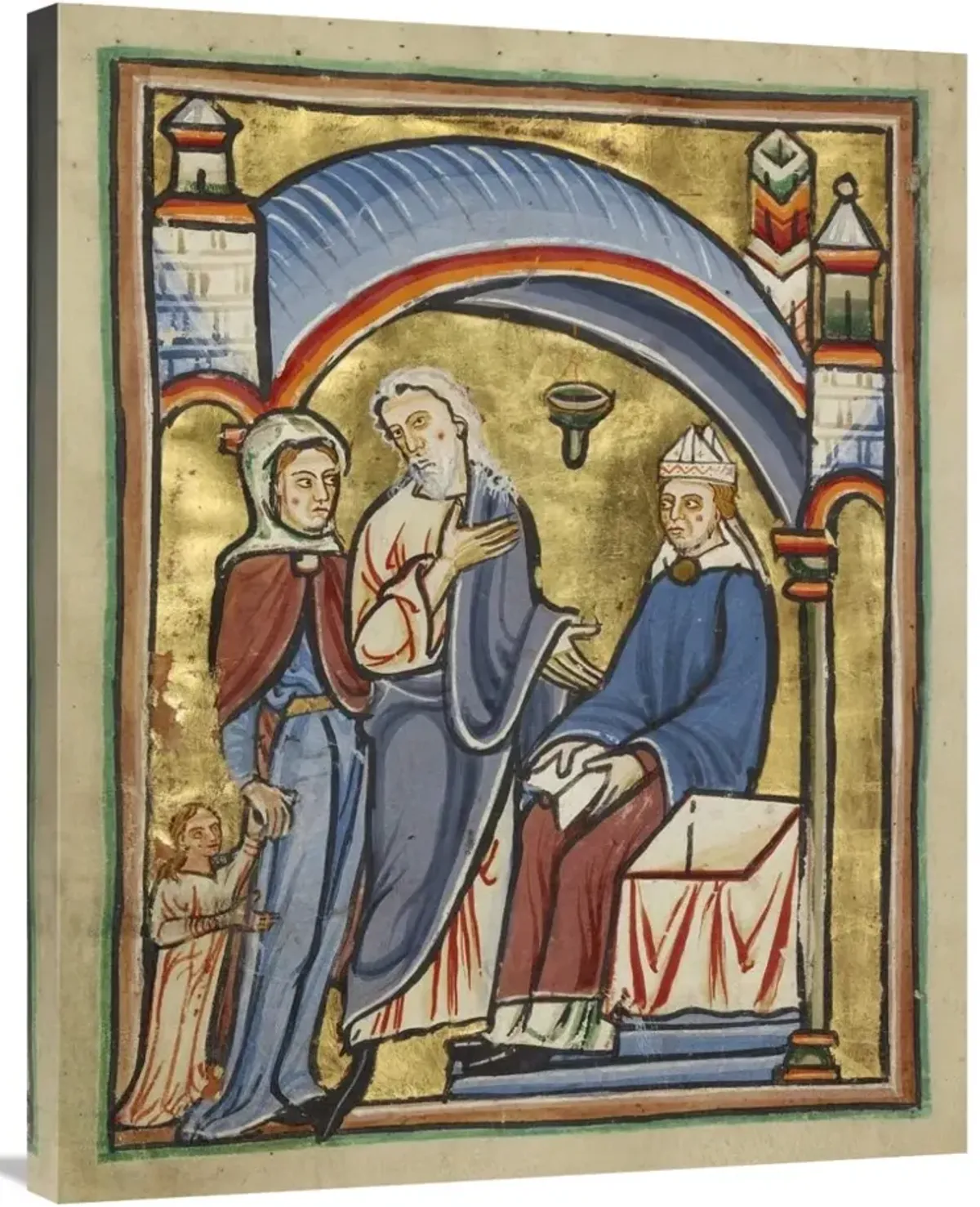 The Presentation of the Virgin in the Temple-Canvas Art-28x35