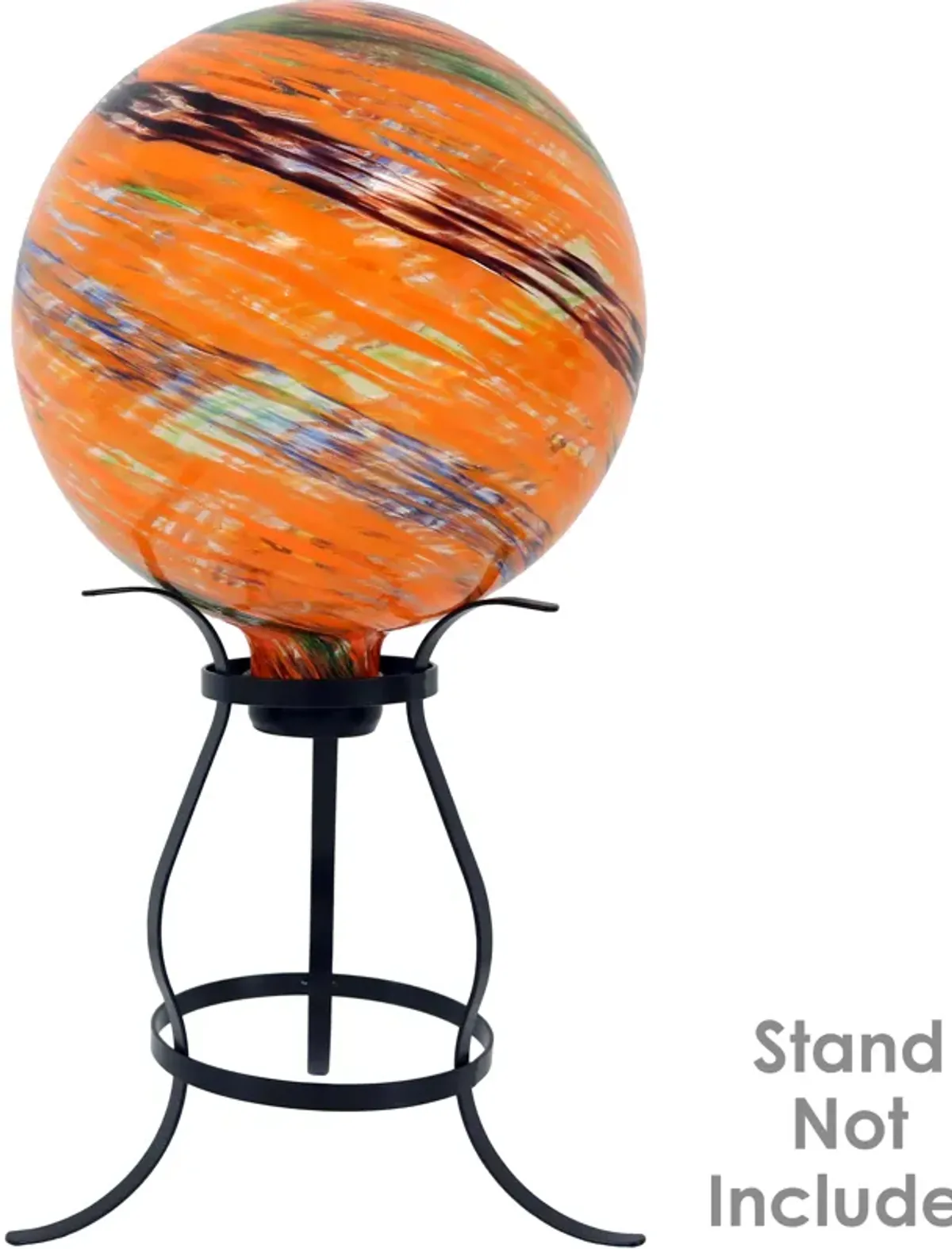 Sunnydaze Sunset Sky Glass Gazing Globe - 10 in