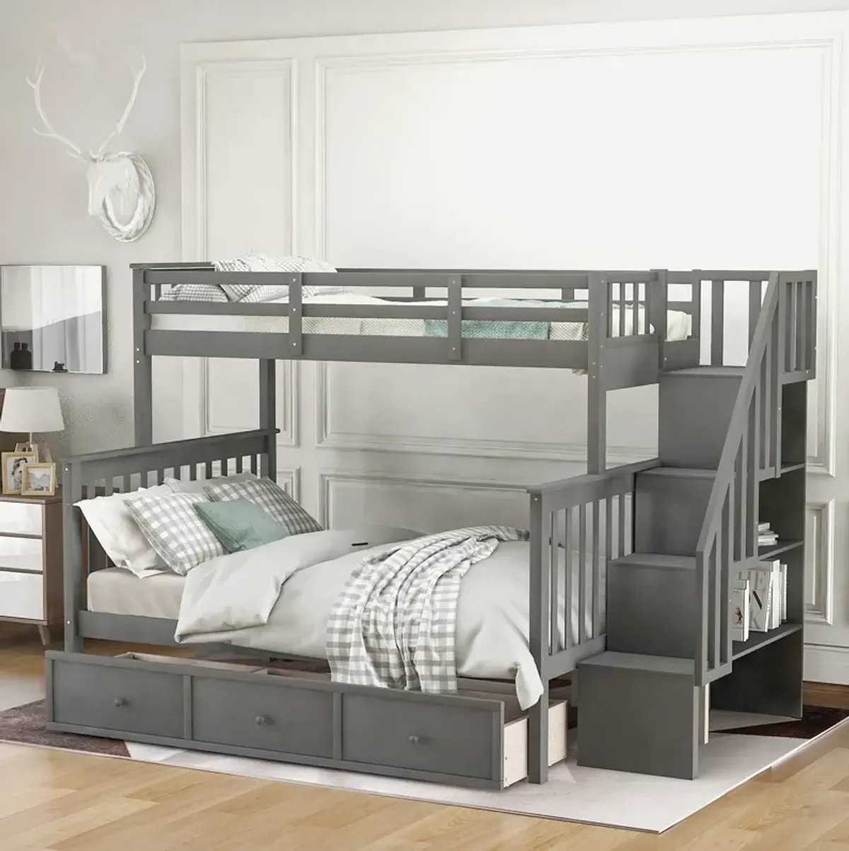 Merax Bunk Bed with Drawers