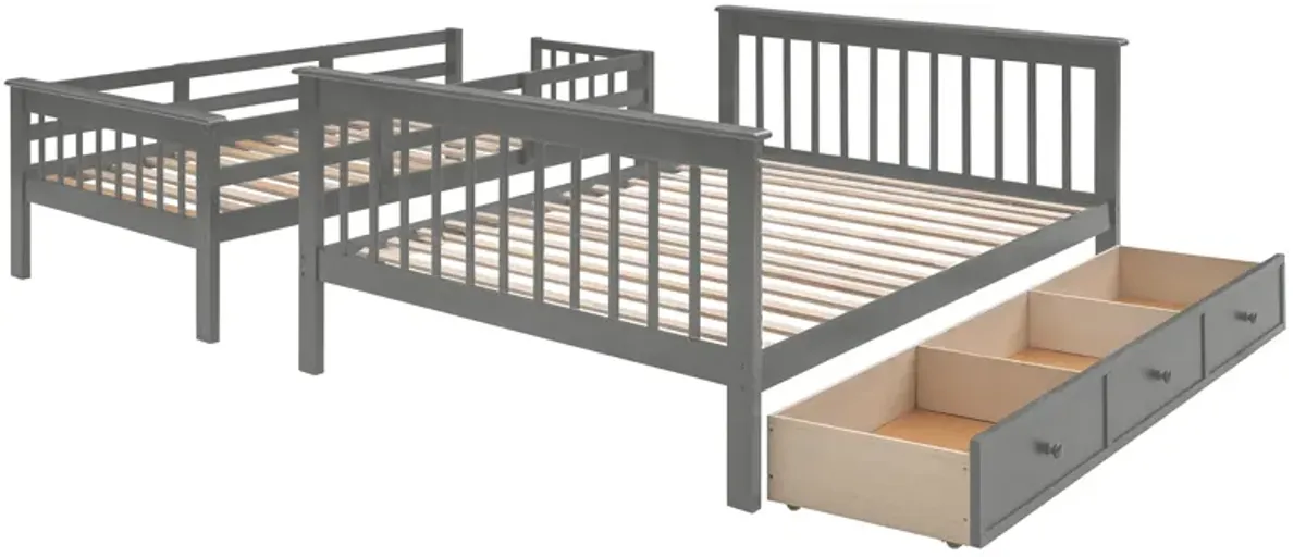 Merax Bunk Bed with Drawers