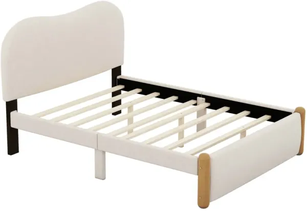 Merax Upholstered Platform Bed with Headboard